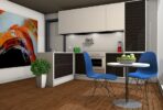 kitchen, light space, gallery