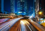 hong kong, city, traffic