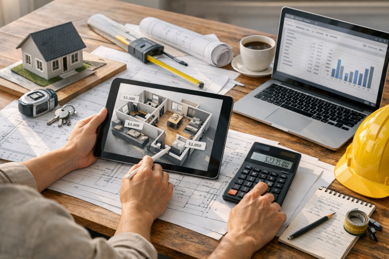 Immobilienbewertung steigern: Sanierungskosten durch digitale Planung präzise kalkulieren