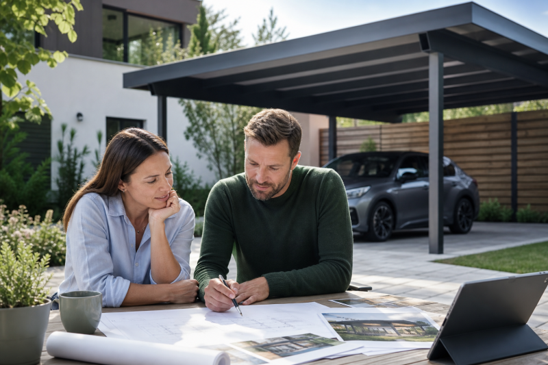Carport planen: Vorschriften, Vorteile und zeitgemäße Gestaltung